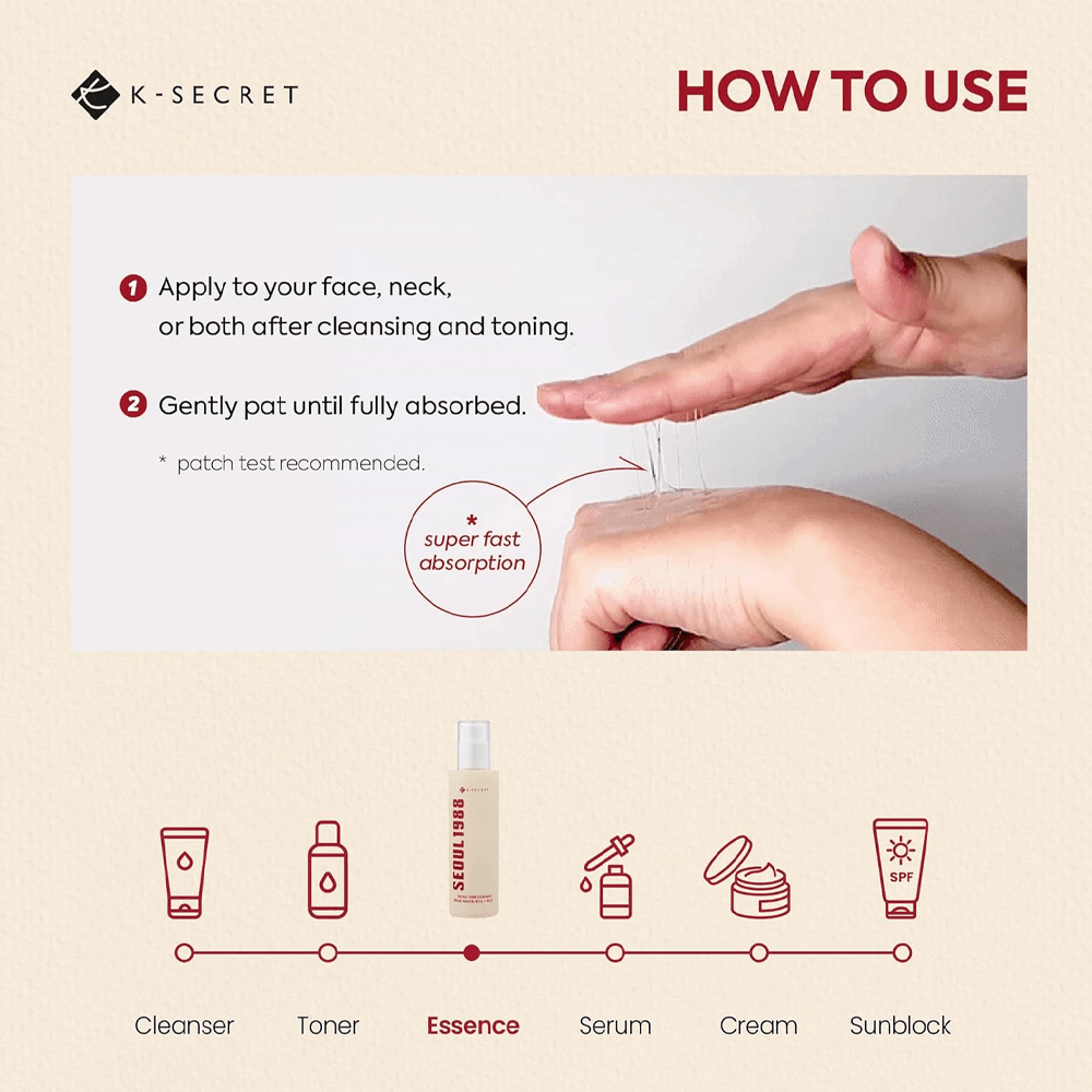 KSECRET - Essence : Snail Mucin 97% + Rice 100ml