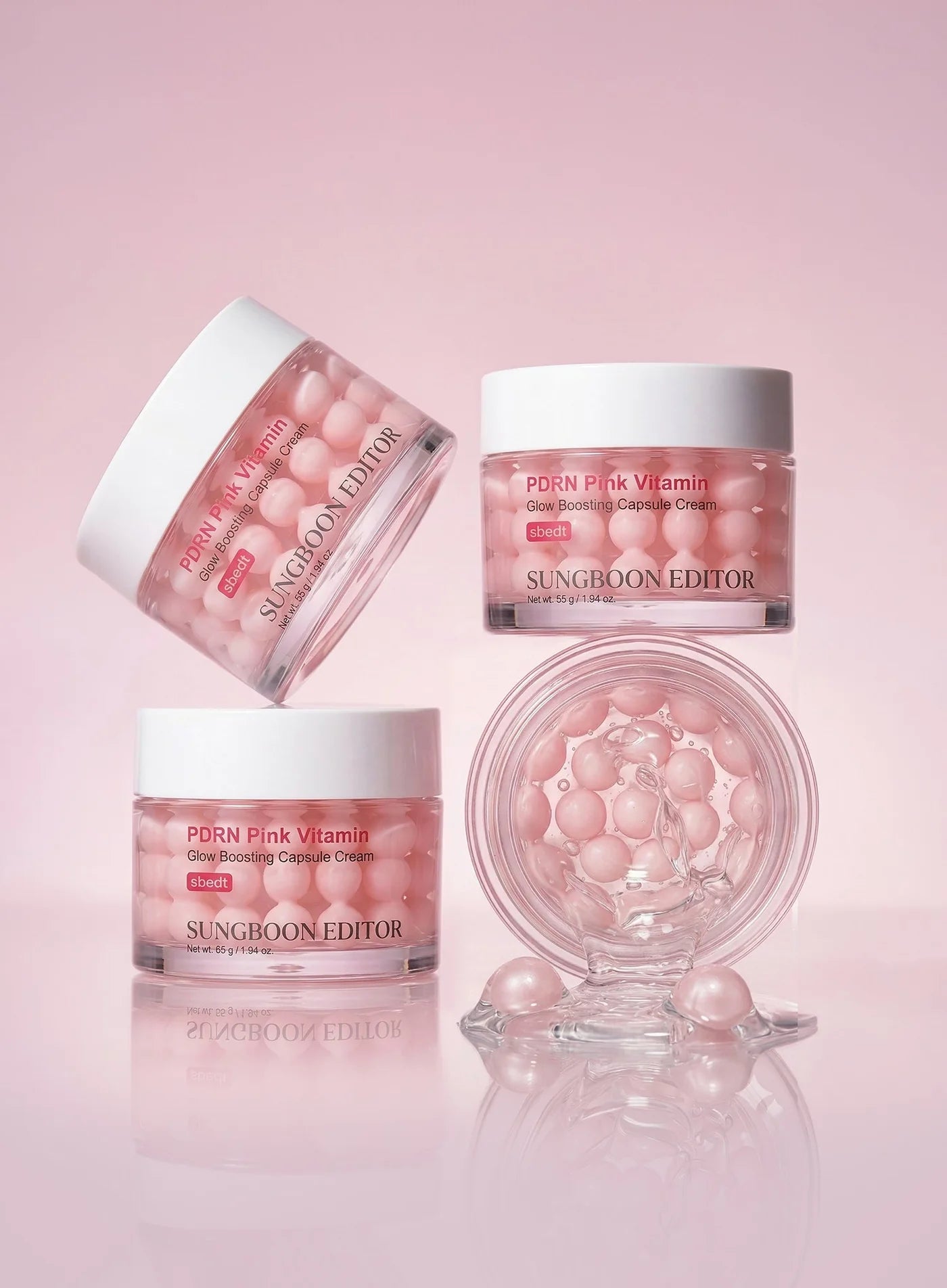 Sungboon Editor PDRN Pink Vitamin Glow Boosting Capsule Cream 15,000ppm D-PDRN · 50ml