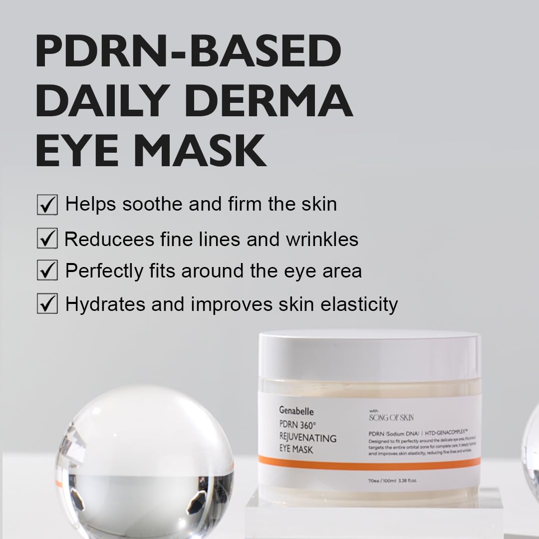 Genabelle PDRN 360° Rejuvenating Eye Mask 70 Patches (35 Pairs) · 100ml Essence