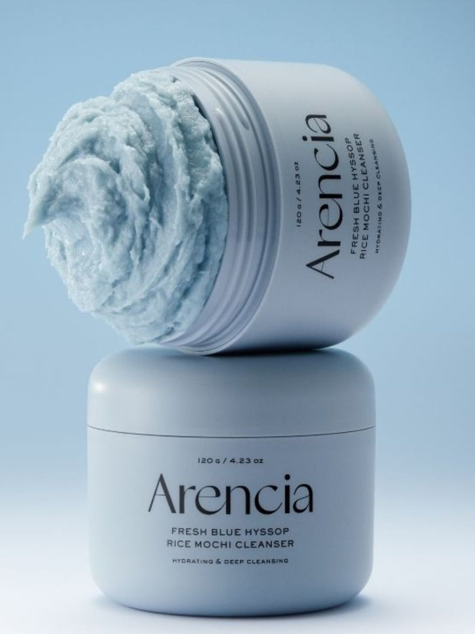 Arencia- fresh blue hyssop rice mochi cleanser, 120G