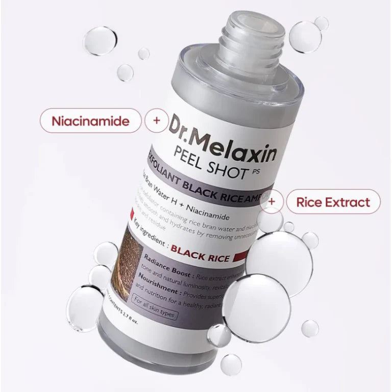 Dr. Melaxin Peel Shot Exfoliating Black Rice Ampoule 80ml