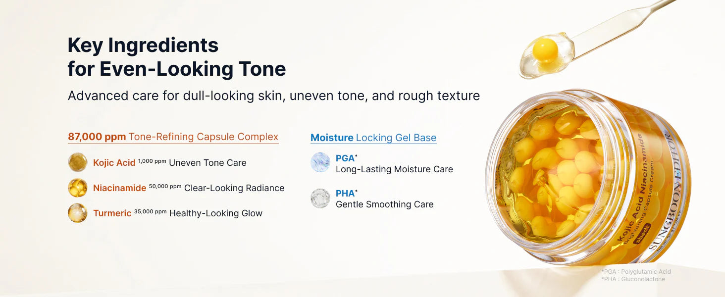 Sungboon Editor Kojic Acid Niacinamide Brightening Capsule Cream 50ml