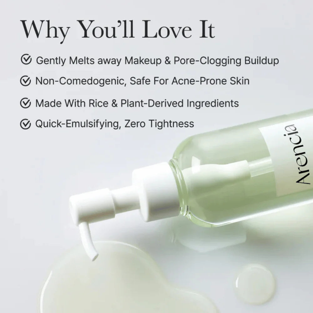 Arencia Pore Melt Mochi Cleansing Oil, 200ml