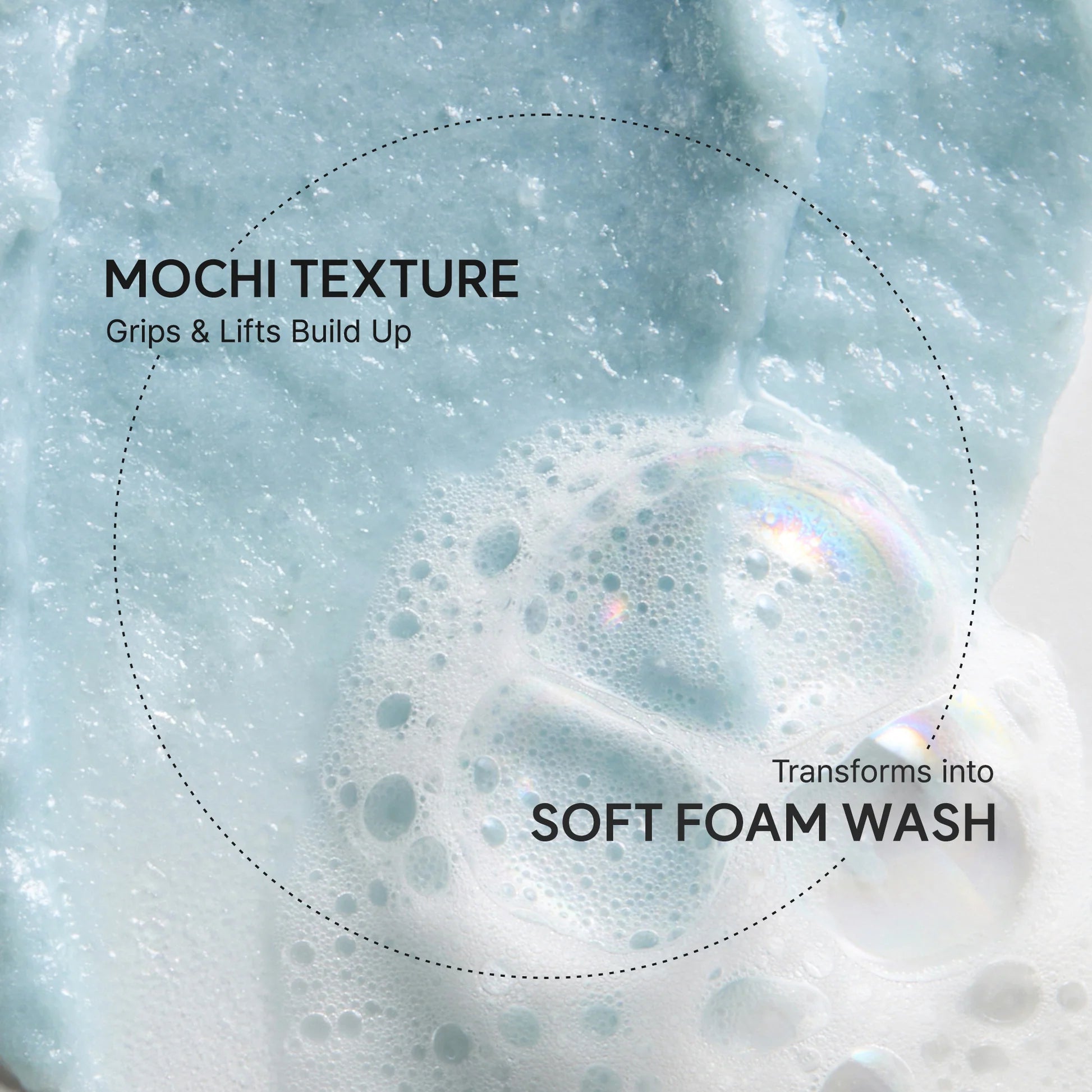 Arencia- fresh blue hyssop rice mochi cleanser, 120G