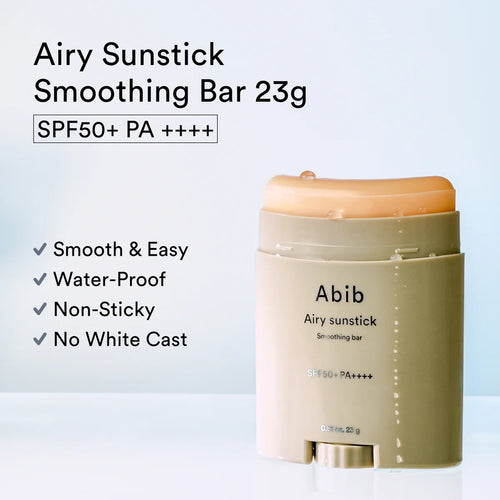 Abib Airy Sunstick Smoothing Bar SPF50+ PA++++ · 23g