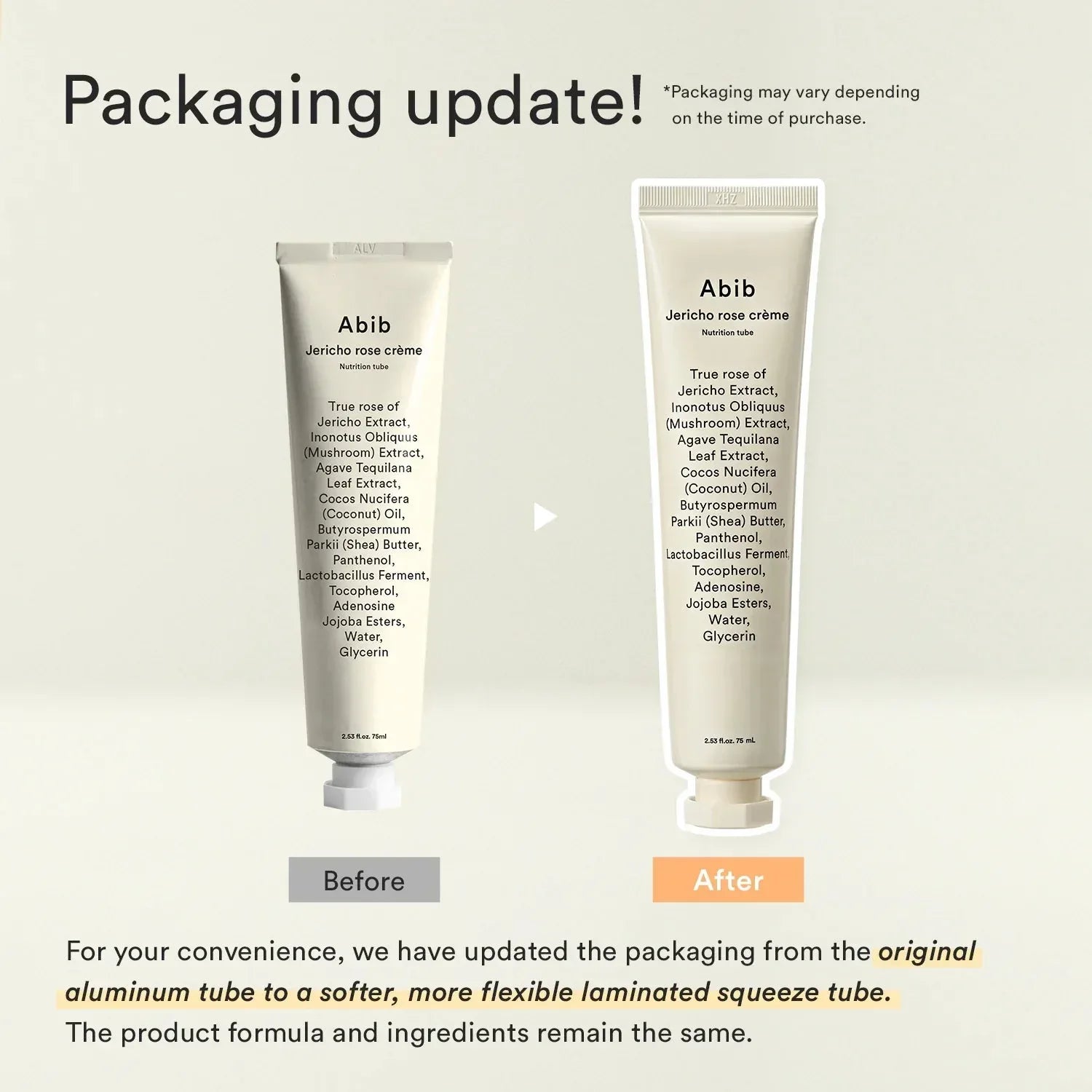 Abib Jericho Rose Creme Nutrition Tube, 75ml - Seoulma-skincare