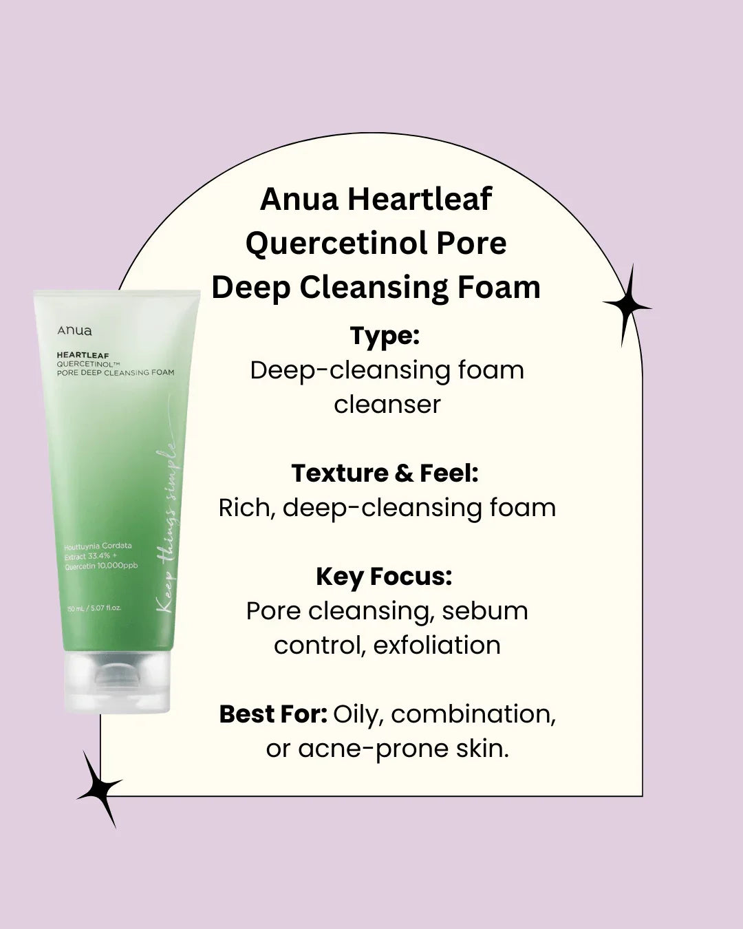 ANUA Heartleaf Quercetinol Pore Deep Cleansing Foam - Seoulma-skincare