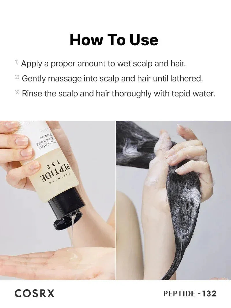 COSRX - PEPTIDE-132 Ultra Bonding Shampoo - Hair Strengthening and Regenerating Shampoo - 200ml - Seoulma-skincare