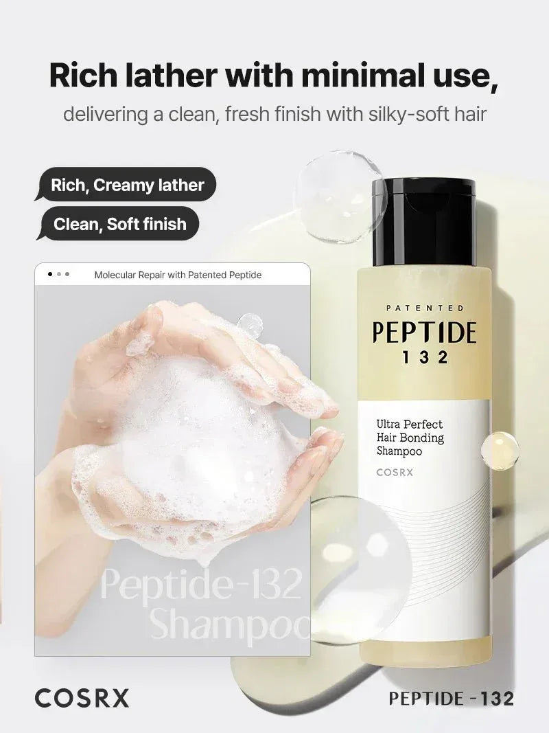 COSRX - PEPTIDE-132 Ultra Bonding Shampoo - Hair Strengthening and Regenerating Shampoo - 200ml - Seoulma-skincare