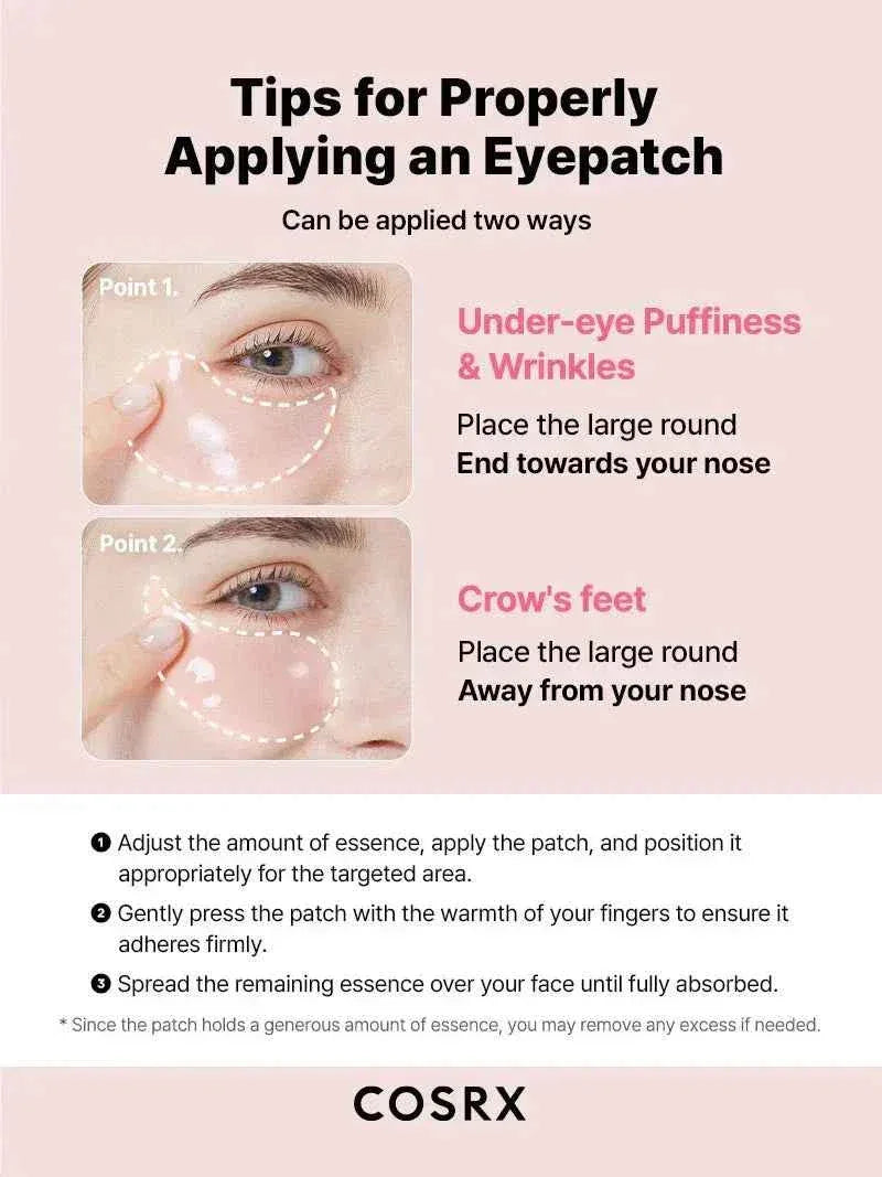 COSRX - The Peptide Collagen Hydrogel Eye Patch - Hydrogel Eye Patch with Collagen - 85g/60pcs - Seoulma-skincare
