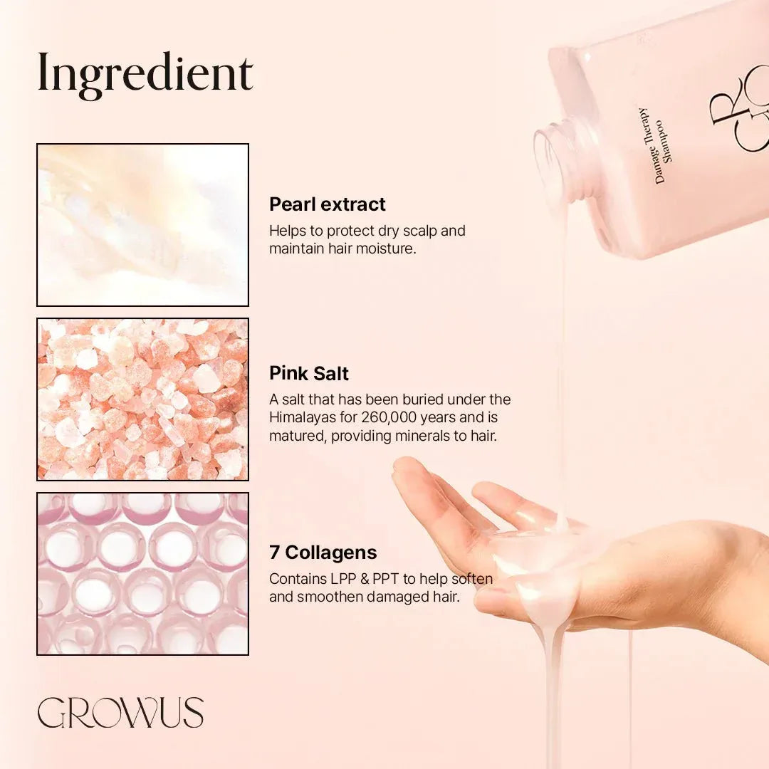 GROWUS-Damage Therapy Shampoo 500ml - Seoulma-skincare