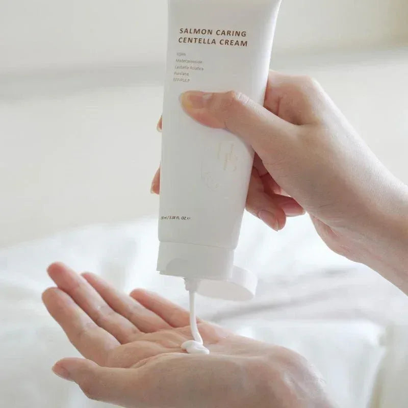Heveblue-Salmon Caring Centella Cream,100ml - Seoulma-skincare