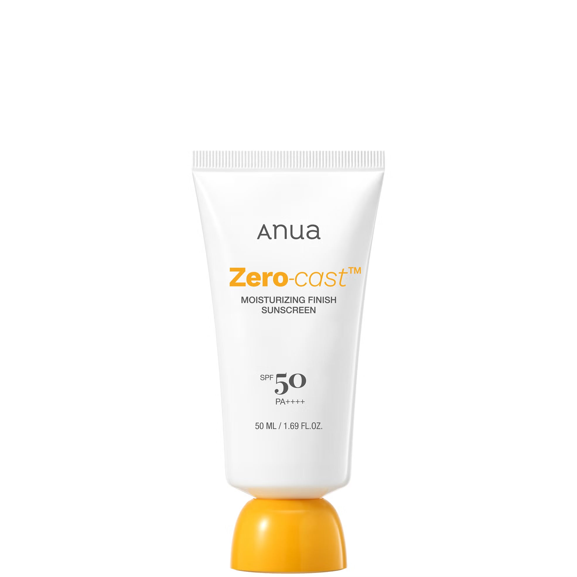 Anua Zero-Cast Moisturizing Finish Sunscreen Broad Spectrum SPF 50 ,50ml