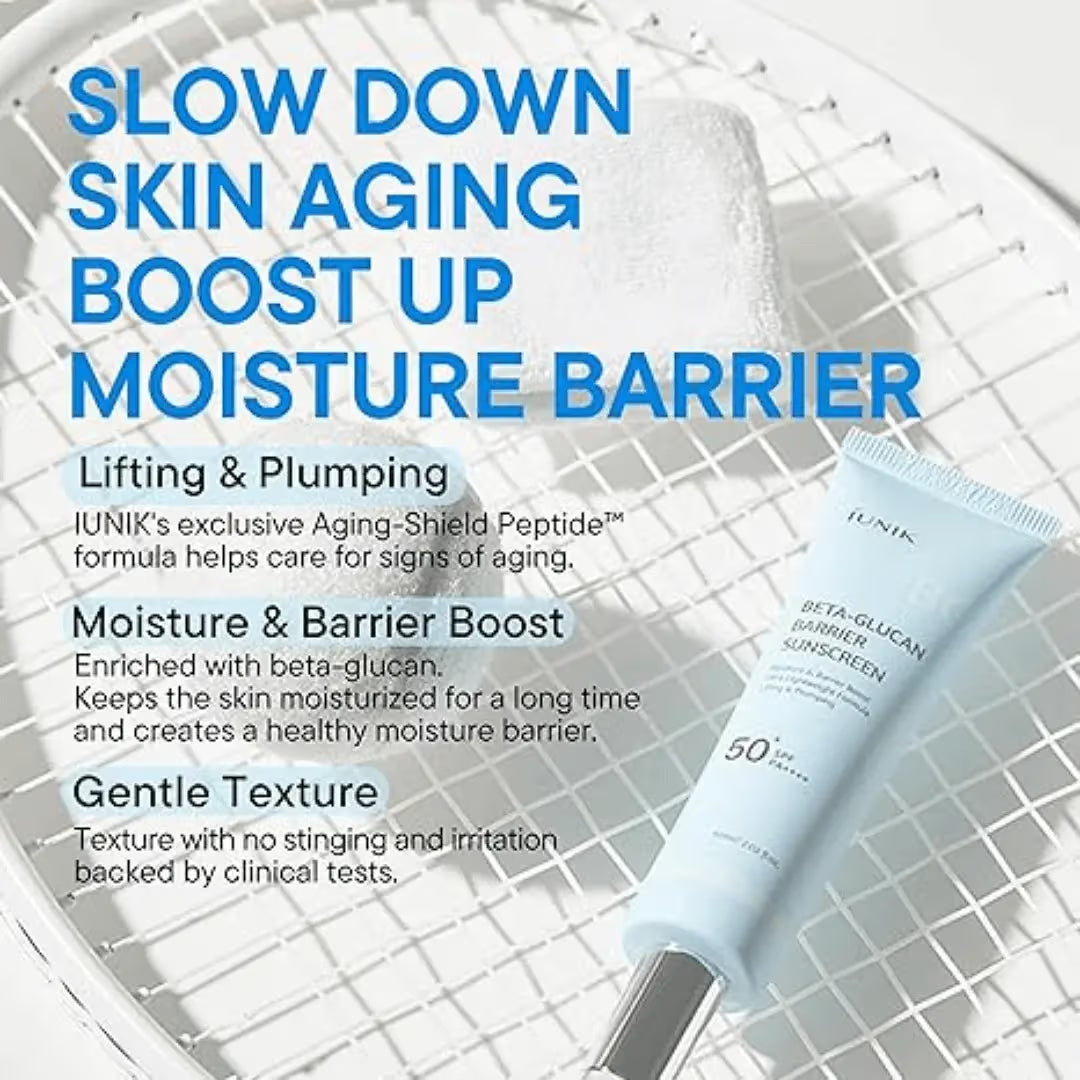 iUNIK Beta-Glucan Barrier Sunscreen SPF 50+ PA++++ · 60ml