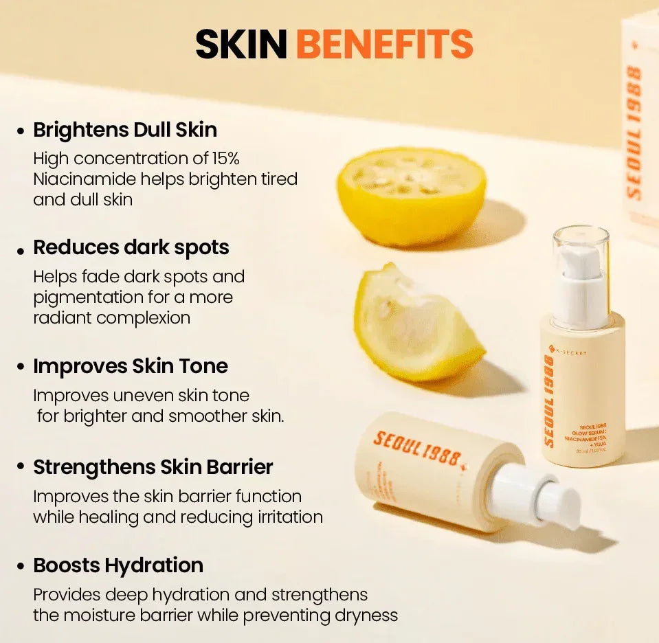 K-SECRET SEOUL 1988 Glow Serum : Niacinamide 15% + Yuja - Seoulma-skincare