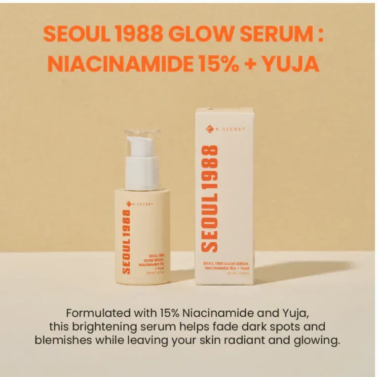 K-SECRET SEOUL 1988 Glow Serum : Niacinamide 15% + Yuja - Seoulma-skincare