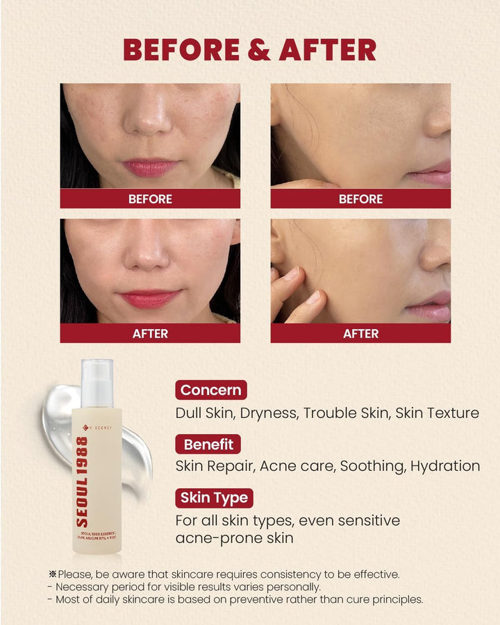 KSECRET - Essence : Snail Mucin 97% + Rice 100ml