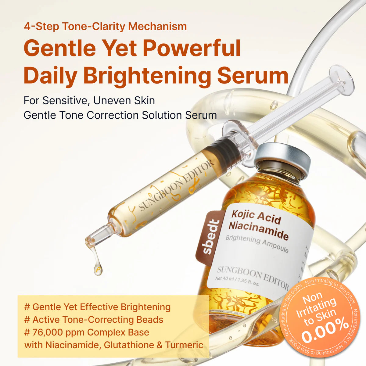 Sungboon Editor Kojic Acid Niacinamide Brightening Ampoule 40ml