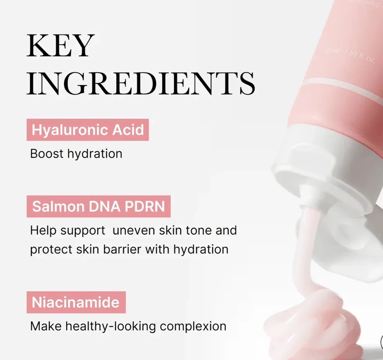 Medicube Salmon DNA PDRN Pink Hyaluronic Cream, 50ml - Seoulma-skincare