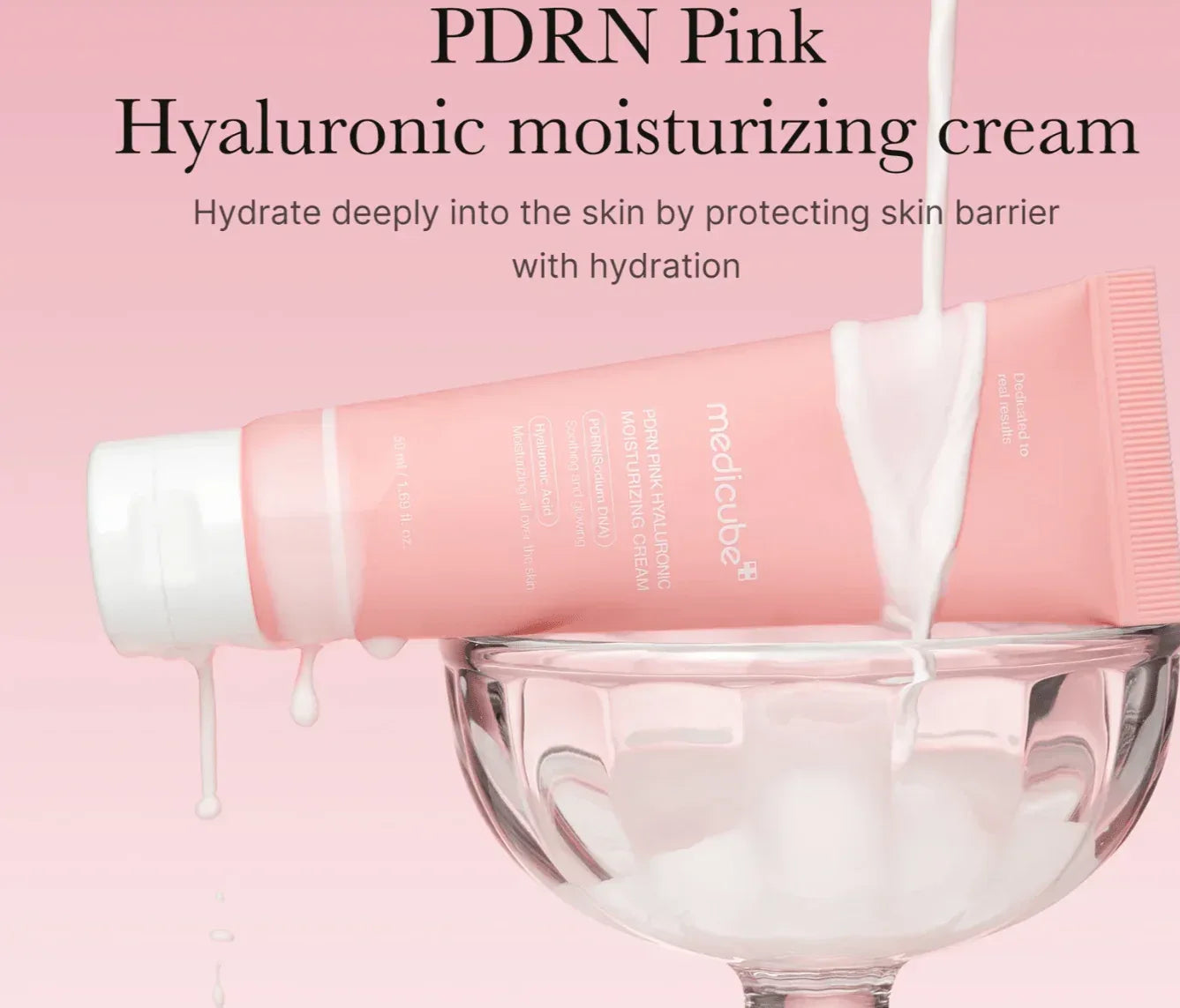 Medicube Salmon DNA PDRN Pink Hyaluronic Cream, 50ml - Seoulma-skincare