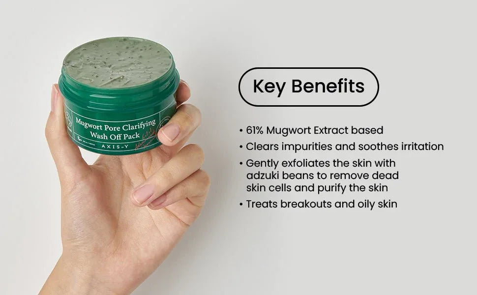 Mugwort Pore Clarifying Wash Off Pack, 100ml - Seoulma-skincare