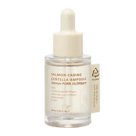 Heveblue Salmon Caring Centella Ampoule — Revitalizing Facial Ampoule 30ml - Seoulma-skincare