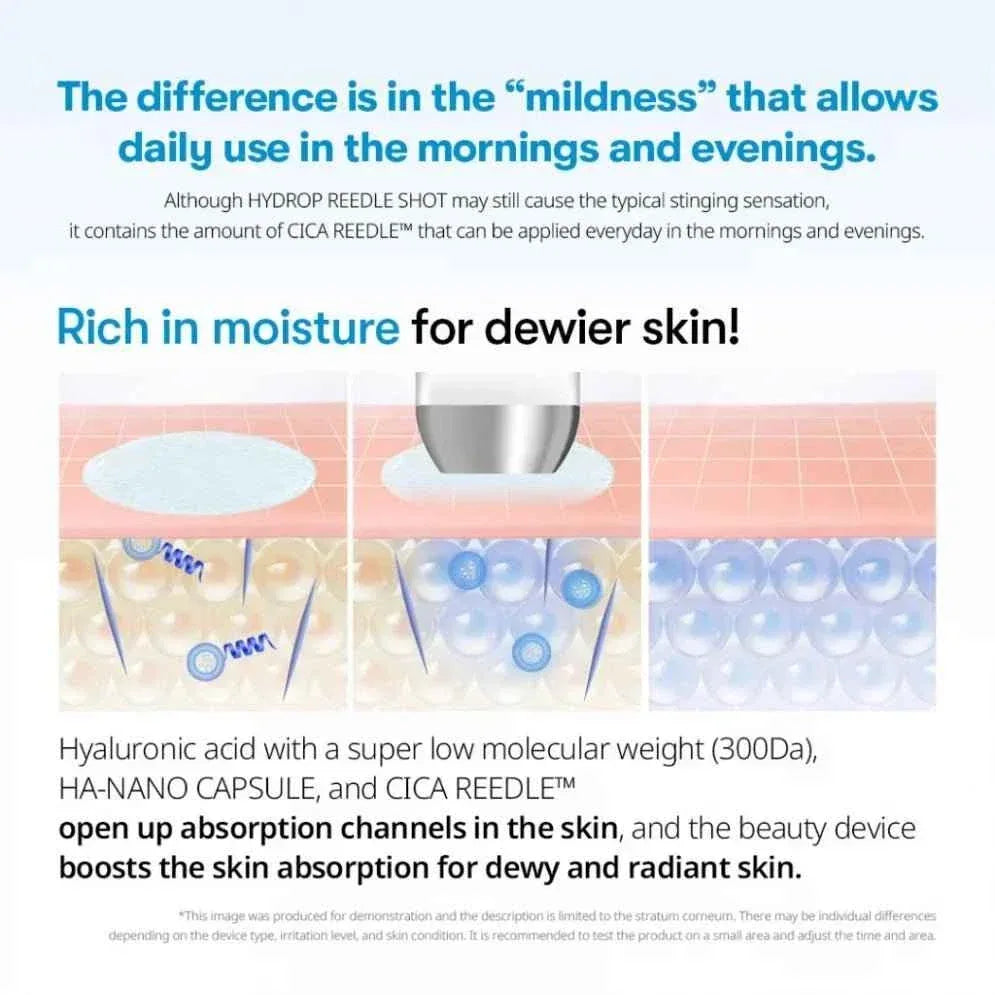 VT Cosmetics - Hydrop Reedle Shot 100hL - Moisturizing Microneedle Face Booster 50 ml - Seoulma-skincare