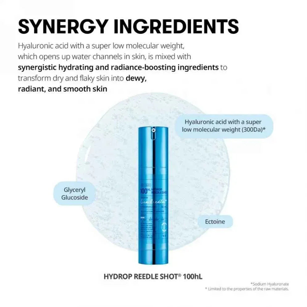 VT Cosmetics - Hydrop Reedle Shot 100hL - Moisturizing Microneedle Face Booster 50 ml - Seoulma-skincare