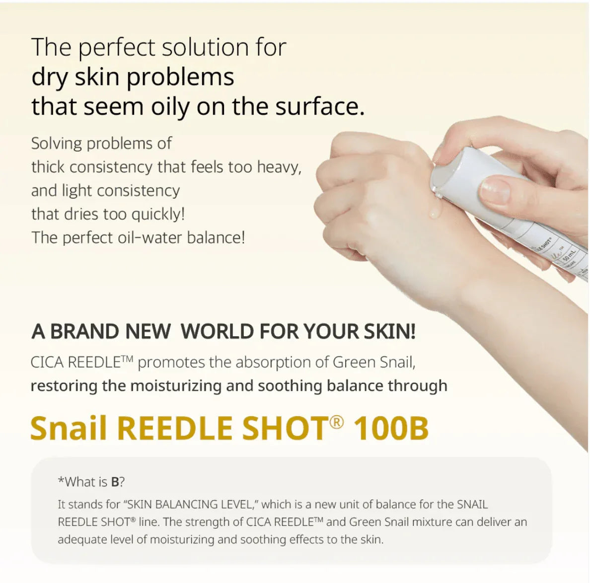 VT Cosmetics, Snail Reedle Shot 100B, 50 ml - Seoulma-skincare